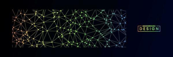 resumen oscuro geométrico antecedentes con triángulo forma modelo y molecular vector