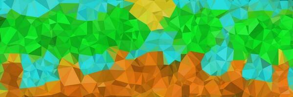 abstract tree background with triangles shape vector