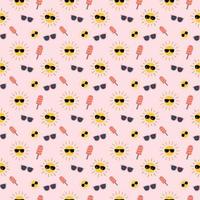 Summer seamless pattern vector