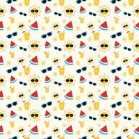 Summer seamless pattern vector