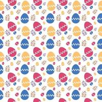 Colorful Easter seamless pattern vector