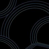 hermosa azul multi líneas resumen ligero geométrico modelo con negro antecedentes vector
