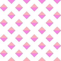 love pink triangle mixing to square half orange color beauty shape seamless pattern on white background vector