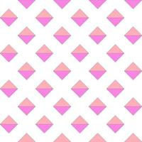 love pink triangle mixing to square half orange color beauty shape seamless pattern on white background vector