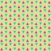 green and violet pyramid triangle seamless pattern on yellow background design vector