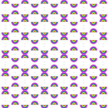 belleza resumen arco iris curva vistoso zig zag forma sin costura modelo en blanco antecedentes vector