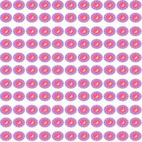 abstract yellow moon and red sun inside circle purple bubble seamless pattern with white background vector