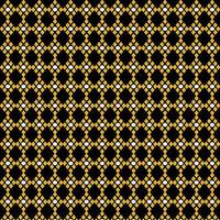 Elegance golden diamond square beauty design seamless geometric pattern with center white bubble circle dot on black background vector