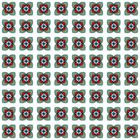 abstract geometric flower red heart blooming on white background vector