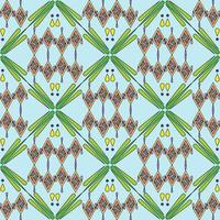 elegance green tear drop and diamond square decorative abstract image on blue wallpaper background vector
