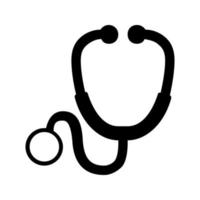 Stethoscope sign icon vector. Doctor illustration logo white isolated background. vector
