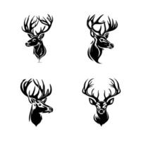 Add a touch of grace to your project with our deer logo silhouette collection. Hand drawn with love, these illustrations are sure to bring a sense of calm and beauty vector