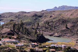 Scenic mountain landscape photo