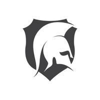 spartan witn shield logo vector