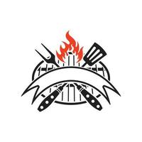 grill logo vector