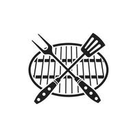 BBQ grill logo vector