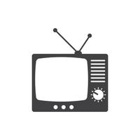 antiguo televisión icono vector