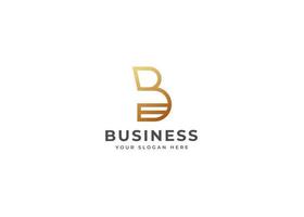 Creative letter B simple elegant logo design concept. Initial symbol for corporate business identity. Alphabet vector element