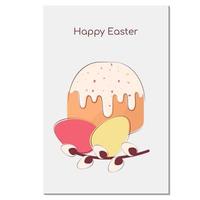 happy easter card vector