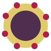 vector virus icon illustration with slightly different design