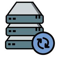 vector illustration of internet network server icon.