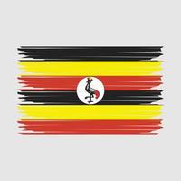 Uganda Flag Illustration vector