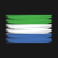 Sierra Leone Flag Illustration vector