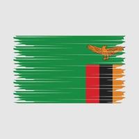 Zambia bandera ilustración vector