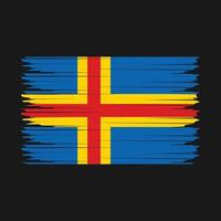 Aland Islands Flag Illustration vector