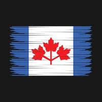 ilustración de la bandera de canadá vector