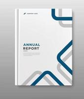 modern business annual report template cover design vector