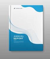 modern business annual report template cover design vector