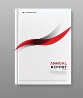 modern business annual report template cover design vector