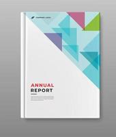 modern business annual report template cover design vector