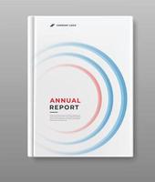 modern business annual report template cover design vector