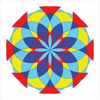 colorido arte mandala vector