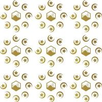 Illustration of Ramadan Kareem with mosque and moon pattern background for ramadan, Background Business Label, Invitation Template, social media, etc. ramadan kareem themed flat vector illustration.