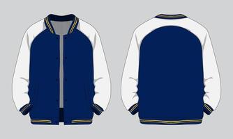 Varsity Jacket Mockup Vector Art, Icons, and Graphics for Free Download