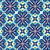 Azulejo seamless pattern for design vector