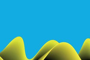 amarillo ola resumen fondo, fluido antecedentes adecuado utilizar para computadora escritorio antecedentes y aterrizaje página. 3d vector