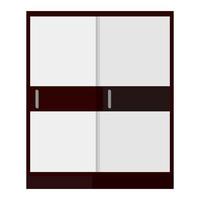 Wardrobe on white background in flat vector illustration design