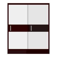 Wardrobe on white background in flat vector illustration design