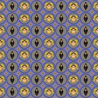 bull head with trident in seamless pattern in vector illustration design
