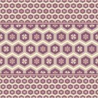 Light brown flower in geometric seamless pattern in vector illustration design for carpet, silk, scarf, tile, fabric and more