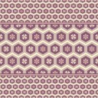 Light brown flower in geometric seamless pattern in vector illustration design for carpet, silk, scarf, tile, fabric and more