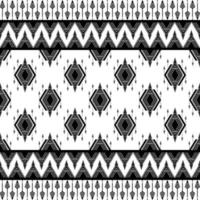 Black and white in geometric seamless pattern in vector illustration design for wrapping paper, carpet, scarf, tile and more