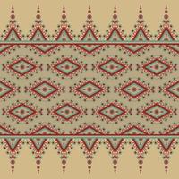 seamless geometric with red, green and light brown color in vector illustration design