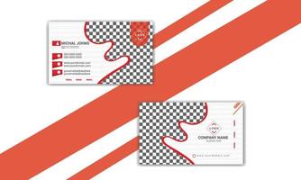Modern and creative professional business card template design. vector