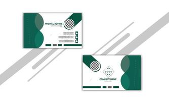 Modern and creative professional business card template design. vector