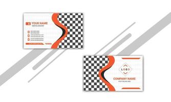 Modern and creative professional business card template design. vector